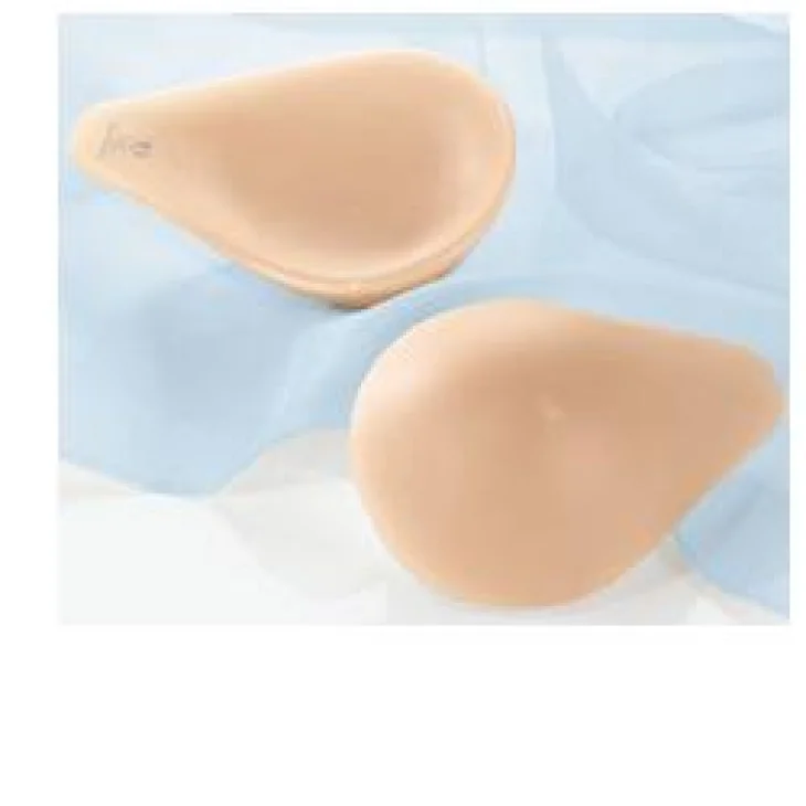 PROTESI COMPLETA BILATERALE 1022X FORMA SIMMETRICA A GOCCIAORLO PIATTO IN FORMA ANATOMICA PIENA COMPENSAZIONE DOPO MASTECTOMIA AMBIDESTRA NUDO 75CM