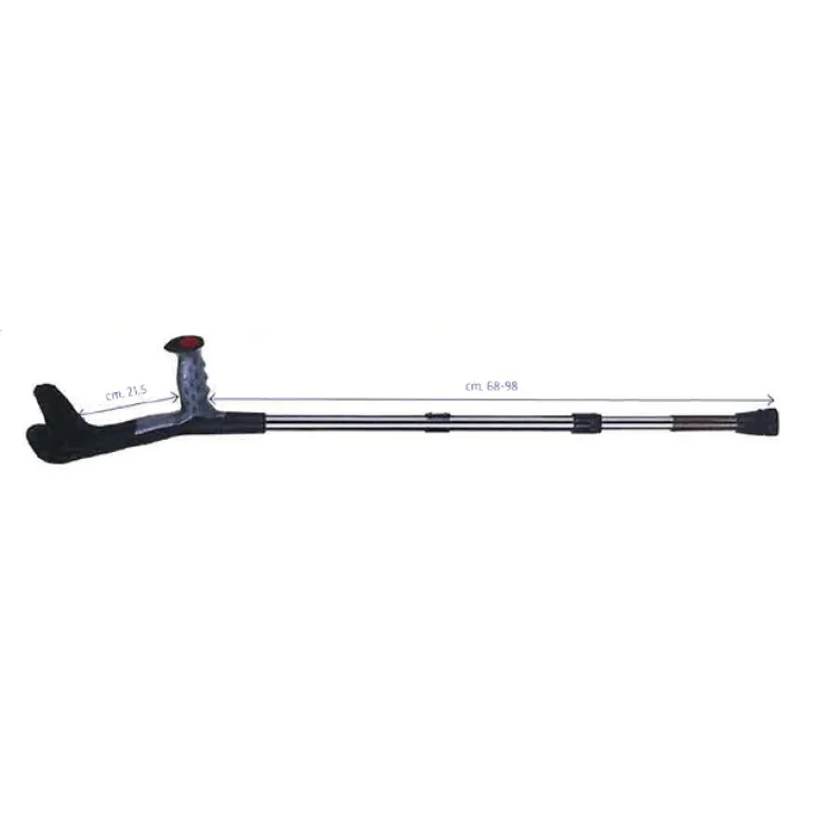 BASTONE CANADESE ADULTI IN LEGA VERNICIATA CON AMMORTIZZATORE A DOPPIA REGOLAZIONE CON IMPUGNATURA ANTISCIVOLO PORTATA MASSIMA 130KG