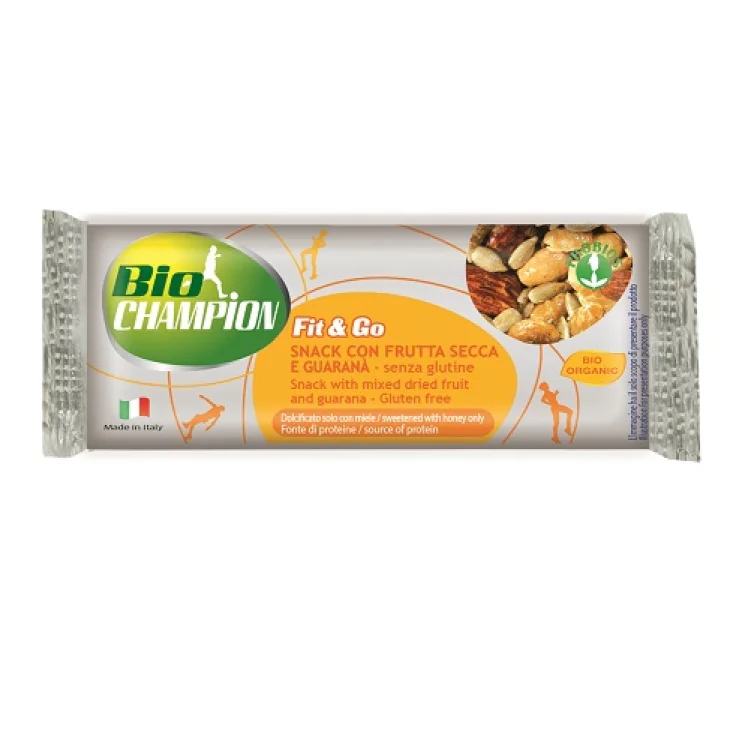 BIOCHAMPION FIT&GO BARRETTA ENERGETICA FRUTTA SECCA/GUARANA'30 G