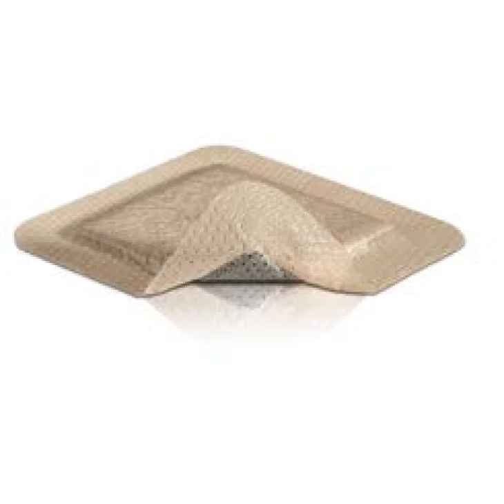 MEDICAZIONE IN SCHIUMA DI POLIURETANO MEPILEX BORDER AG CONARGENTO ASSORBENTE ANTIMICROBICA BORDO INTEGRATO STRATO DI CONTATTO IN SILICONE MORBIDO 15X15 CM 5 PEZZI