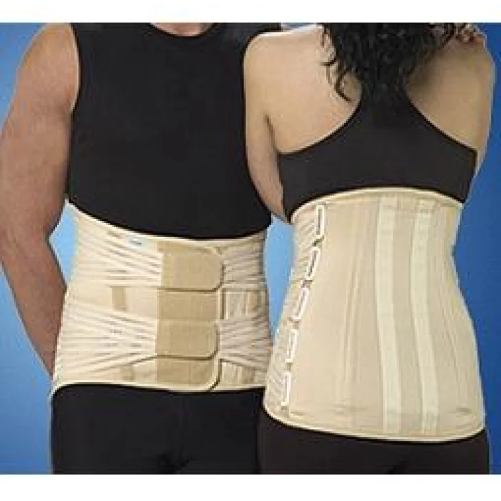 PRIM 533 F DONNA CAMPONE CORSETTO SEMIRIGIDO LOMBOSACRALE ALTO CON RINFORZI PARAVERTEBRALI E 4 TIRANTI PELVICI L 105-115CM