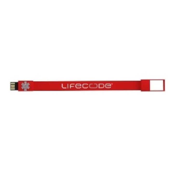 BRACCIALE DA POLSO LIFECODE 1.0 BASIC COLORE ROSSO TAGLIA L
