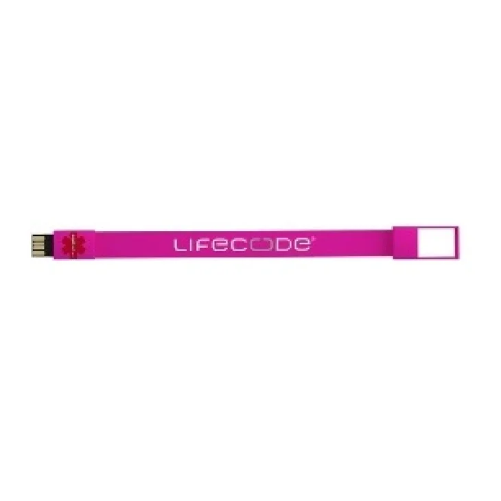 BRACCIALE DA POLSO LIFECODE 1.0 BASIC COLORE FUCSIA TAGLIA L
