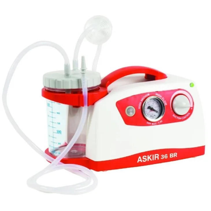 ASPIRATORE CHIRURGICO ASKIR 36BR CON VASO AUTOCLAVE DA 1000ML