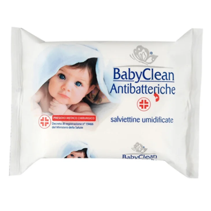 SALVIETTINE ANTIBATTERICHE BABY CLEAN 20 PEZZI