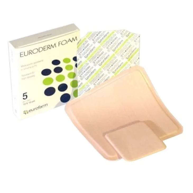 MEDICAZIONE NON ADESIVA IN SCHIUMA DI POLIURETANO IDROCELLULARE CM15X15 5 PEZZI