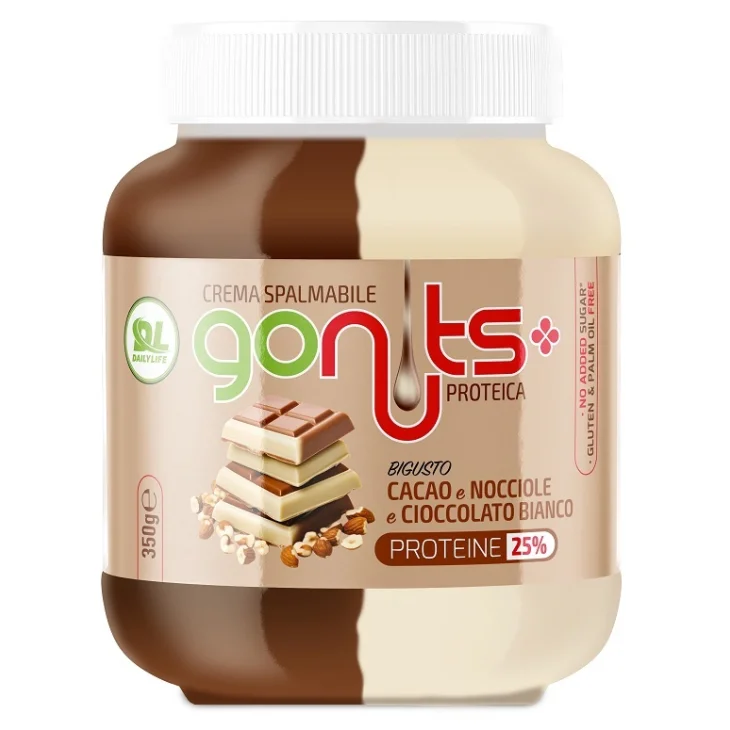 DAILY LIFE GONUTS CACAO NOCCIOLE E CIOCCOLATO BIANCO 350 G