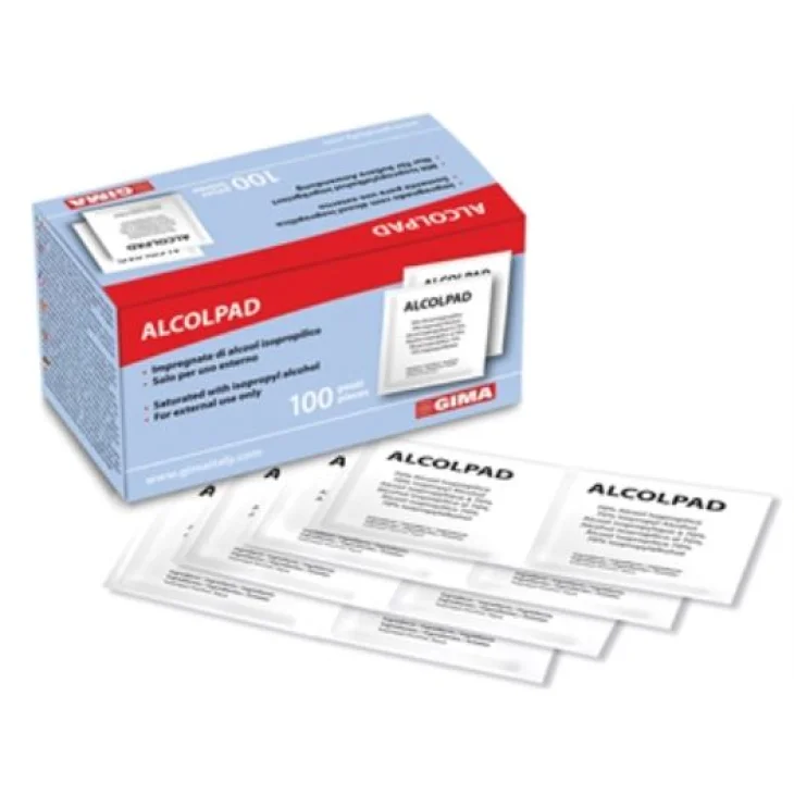 ALCOLPAD 70% ALCOOL ISOPROPILICO 100 PEZZI