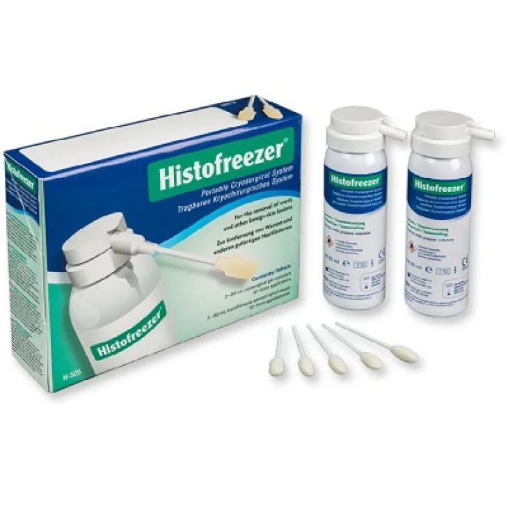 HISTOFREEZER KIT PER CRIOTERAPIA 2 BOMBOLETTE DI AEROSOL DA80 ML + 52 APPLICATORI DA 5 MM