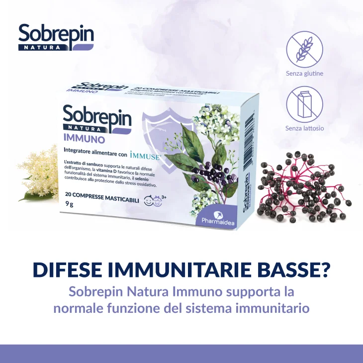 Sobrepin Natura Immuno Integratore Difese Immunitarie 20CPR