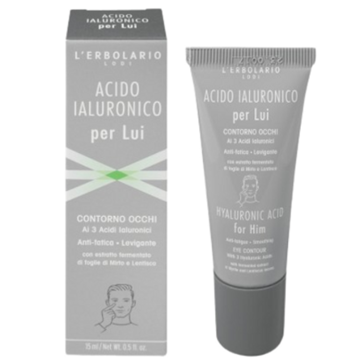 L'Erbolario Contorno Occhi Acido Ialuronico per Lui Gel ultra-fresco 15 ml