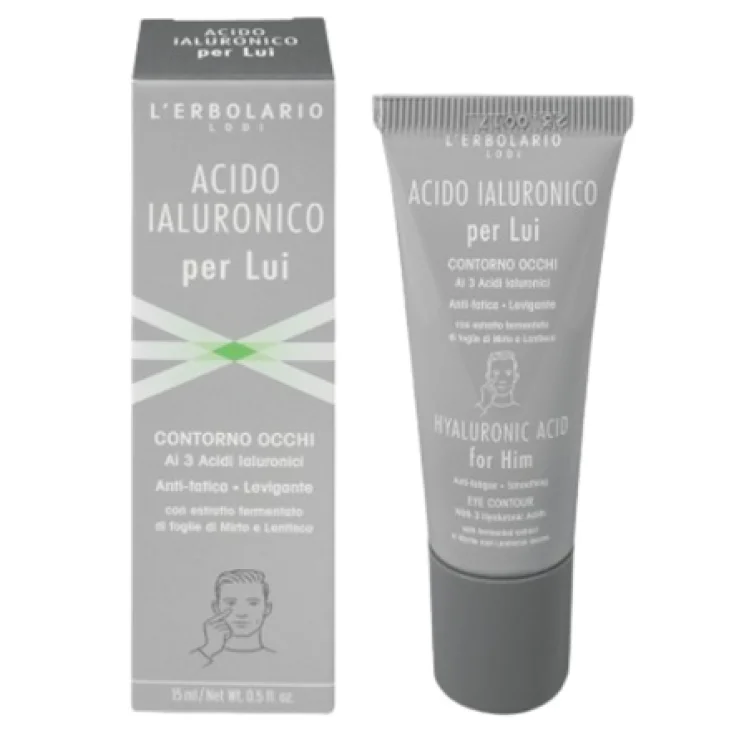 L'Erbolario Contorno Occhi Acido Ialuronico per Lui Gel ultra-fresco 15 ml