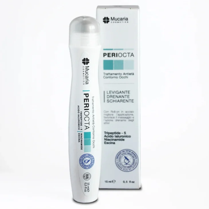 Mucaria Periocta Roll-on Trattamento Antietà Contorno Occhi con Peptidi Biomimetici 15 ml