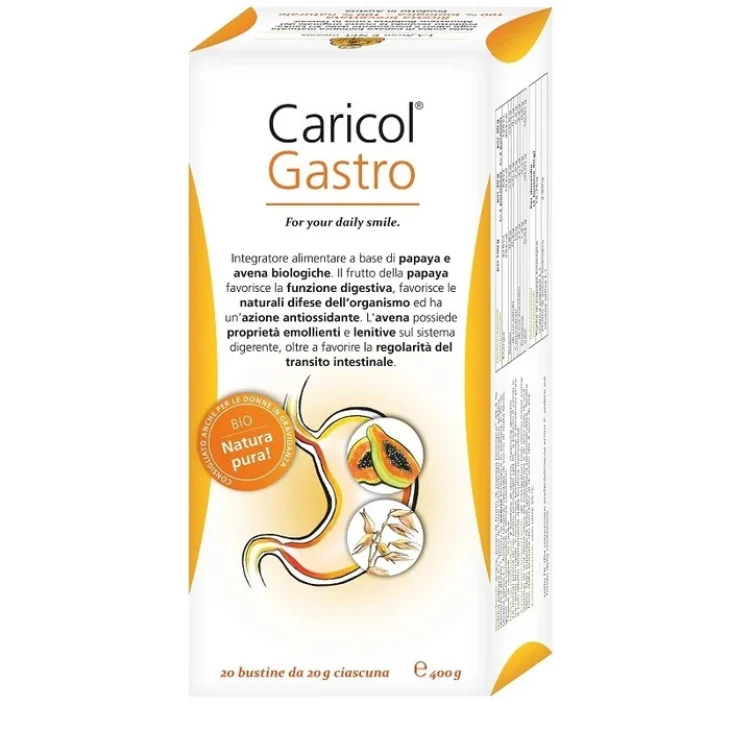 Caricol Gastro Integratore Digestivo per Benessere Gastrointestinale 20 Bustine
