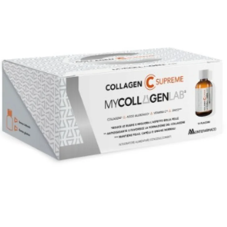 MycollagenLab C Supreme Integratore Alimentare Collagene 14 Flaconcini 30 ml