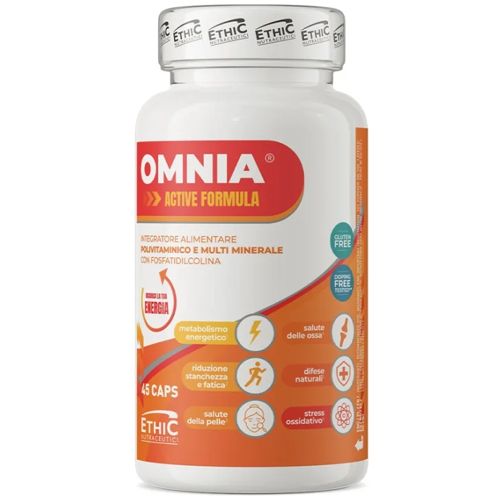 EthicSport Omnia Active Formula Integratore Polivitaminico 45 Capsule