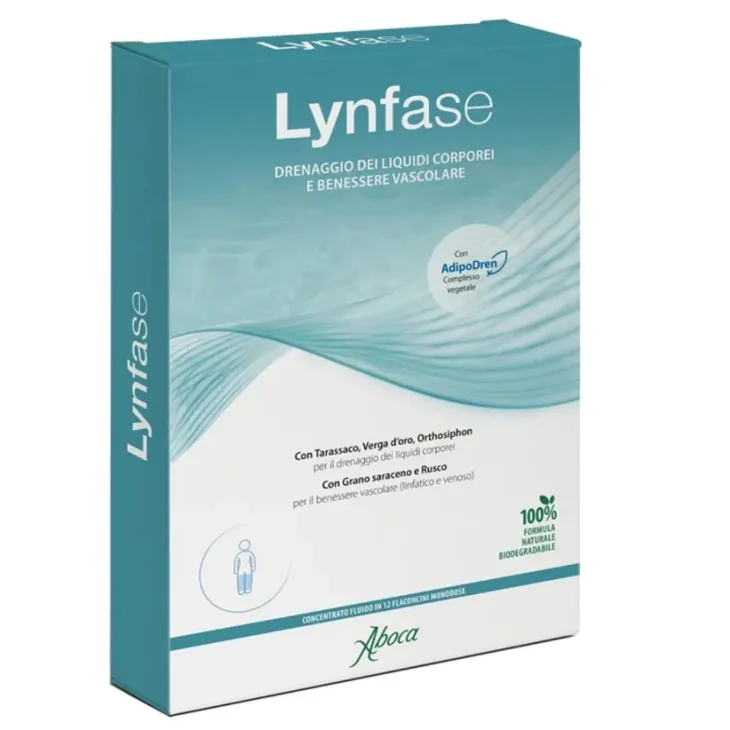 Aboca Lynfase Concentrato Fluido Benessere Linfatico 12 Flaconcini