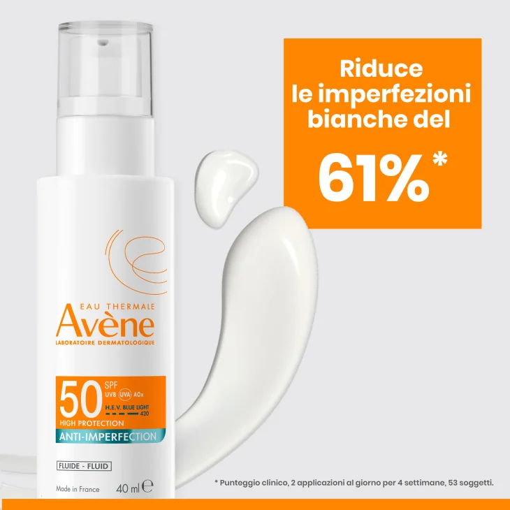 Avène FLUIDO ANTI-IMPERFEZIONI Protezione alta SPF 50 40 ml