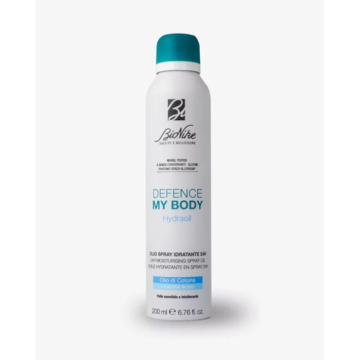 BioNike Defence My Body  Hydraoil Olio Spray Idratante 24H per Pelle Sensibile Normale o Secca 200ml