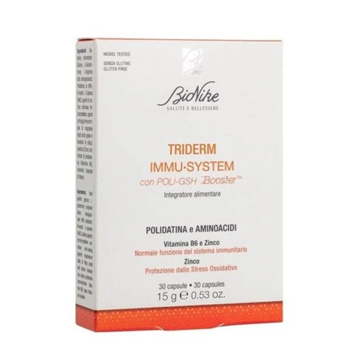 BioNike Triderm Immu-system Integratore Sistema Immunitario 30 Capsule