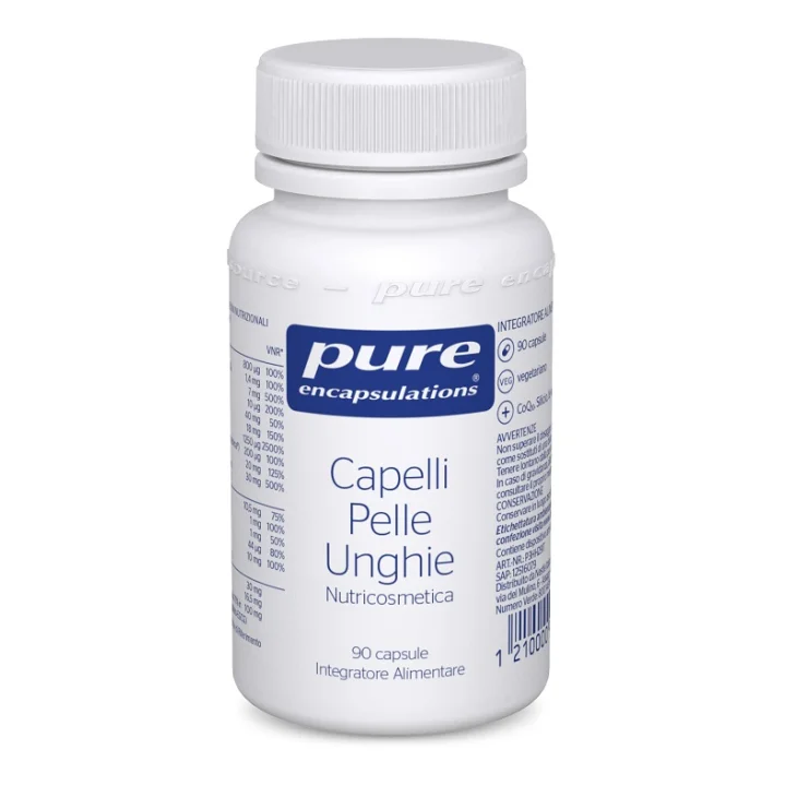Pure Encapsulation Integratore Alimentare per Capelli e Unghie 90 Capsule