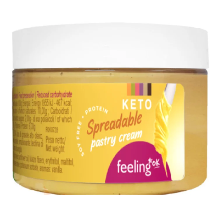 FeelingOk Crema Spalmabile Gusto Crema Pasticcera 250 G