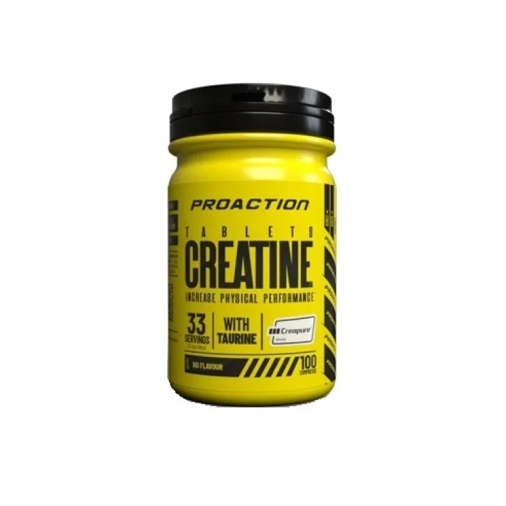 Proaction Creatine Integratore Alimentare per Prestazioni Fisiche 100 Compresse