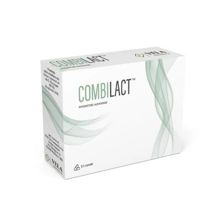 Vela Farmaceutici Combilact Integratore Probiotici e Inulina 12 Capsule Vela Farmaceutici Combilact Integratore Probiotici e Inulina 12 Capsule