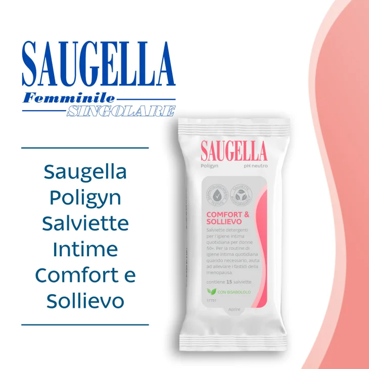 Saugella Poligyn Salviette Igiene Intima 15 pezzi