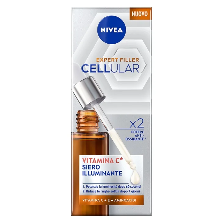 Nivea Expert Filler Cellular Siero Illuminante alla Vitamina C 30 ml Nivea Expert Filler Cellular Siero Illuminante alla Vitamina C 30 ml