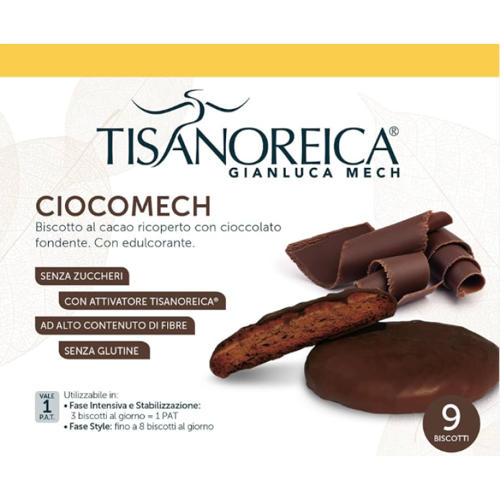 Tisanoreica Ciocomech Biscotto Proteico Cacao Con Cioccolato 3 Pezzi