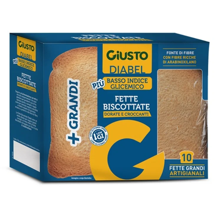 Giusto Diabel Fette Biscottate a Basso Indice Glicemico 150 g Nuova Ricetta Giusto Diabel Fette Biscottate a Basso Indice Glicemico 150 g Nuova Ricetta
