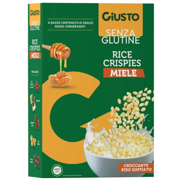 Giusto Rice Crispies Al Miele Senza Glutine 200 g