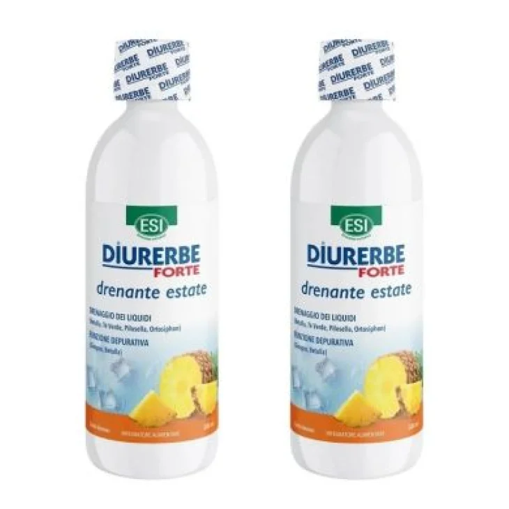 ESI Diuerbe Forte Drenante Estate Anas Bipack Integratore Magnesio e Potassio 500 ml + 500 ml