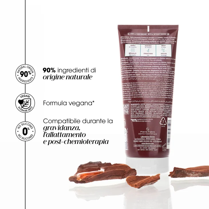 Klorane Balsamo dopo-shampoo fortificante e stimolante alla Chinina 200 ml