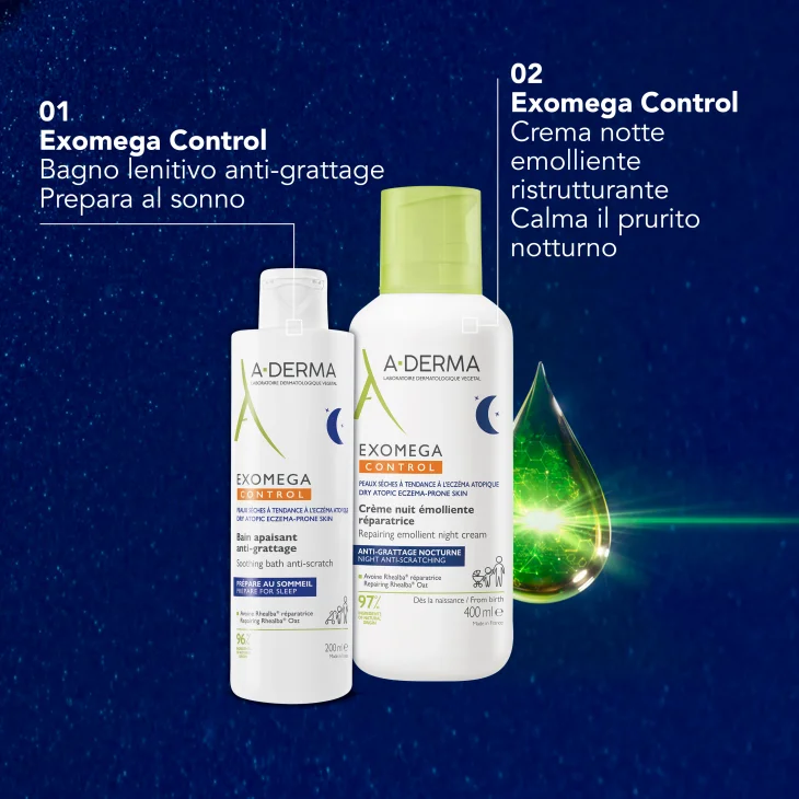 A-Derma Exomega Control Bagno Lenitivo Anti-grattage Pelle secca a tendenza atopica 200ml