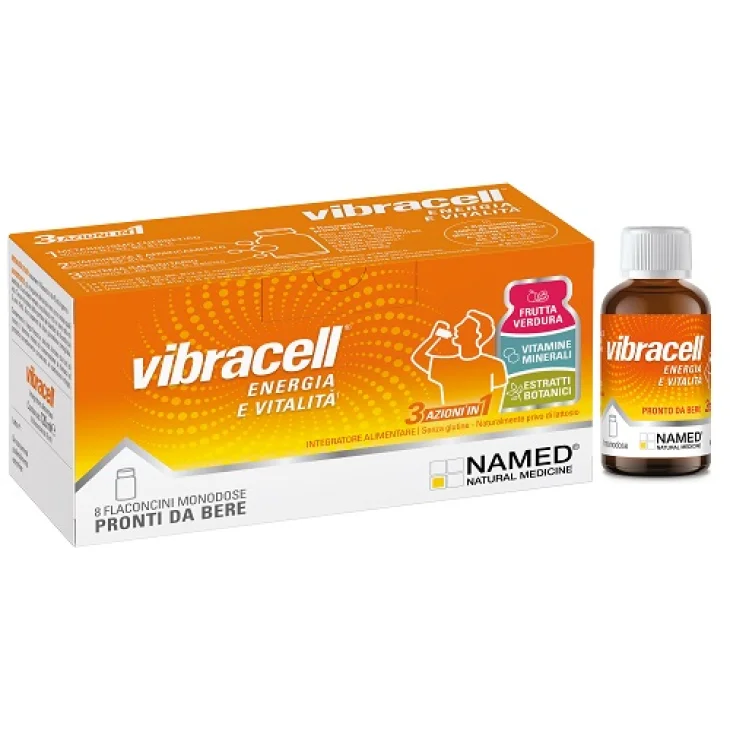 Named Vibracell Integratore Alimentare Energetico Rivitalizzante 8 Flaconcini