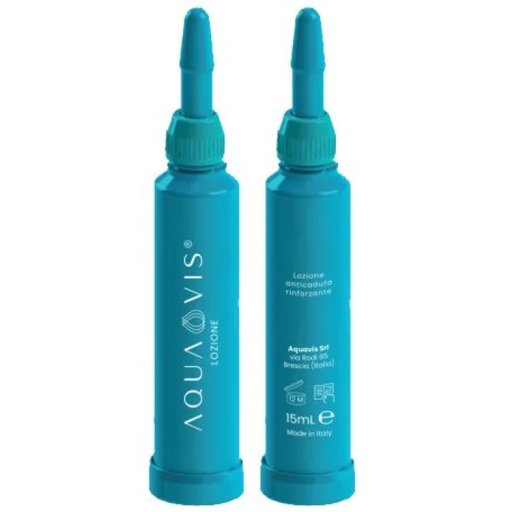 Aquavis Lozione Rinforzante Anticaduta per Capelli 4 Flaconcini 15 ml