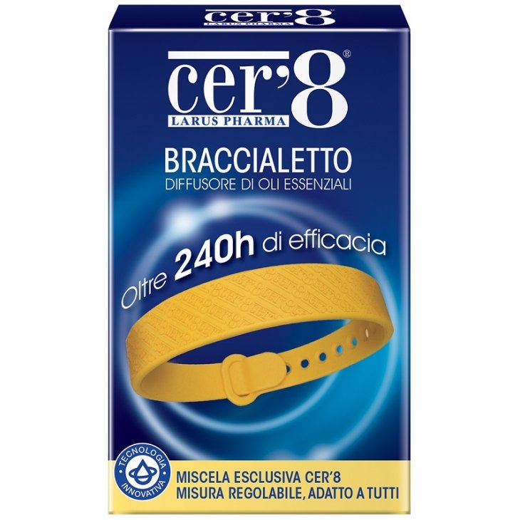 Cer'8 Braccialetto Diffusore Olii Essenziali Antizanzare Adulti e Bambini