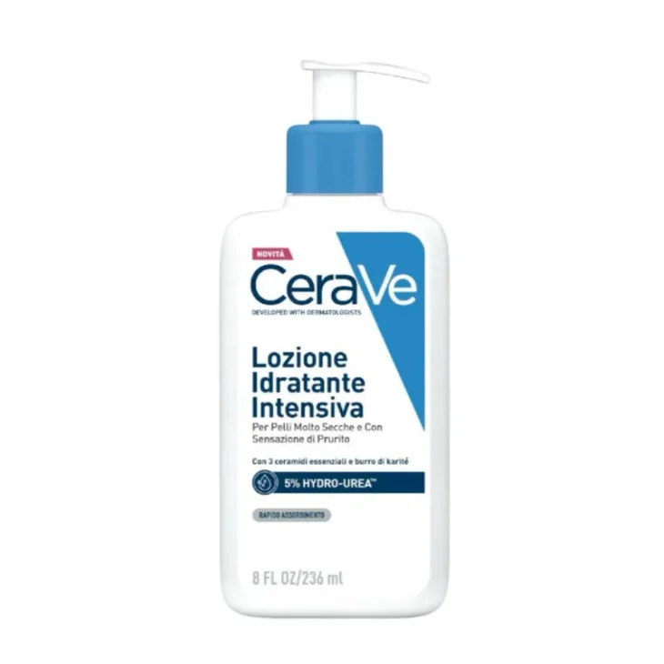 CeraVe Lozione Idratante Intensiva per Pelle Secca e Molto Secca con Sensazione di Prurito 236 ml