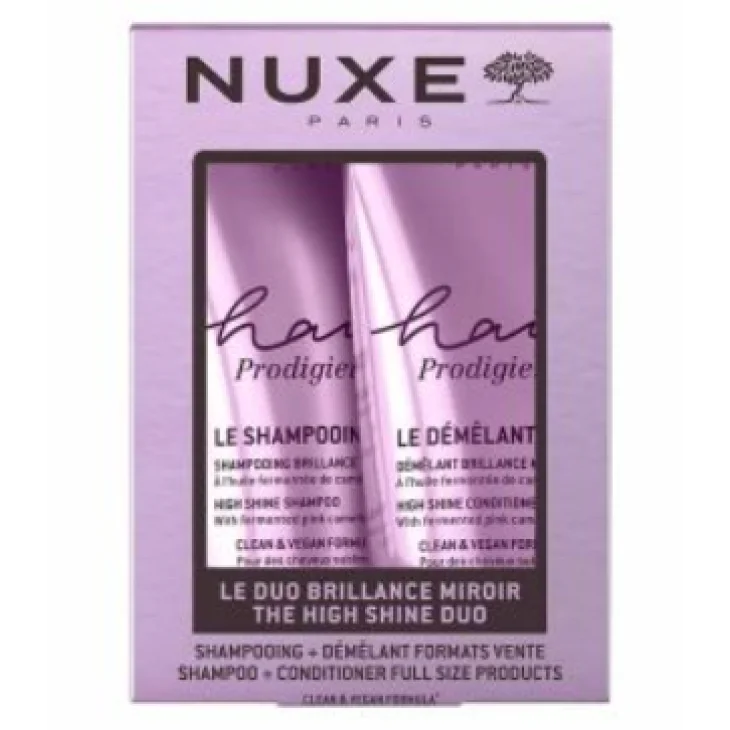 Nuxe Hair Prodigieux Duo Shampoo Brillante 200ml + Conditioner Districante 200ml