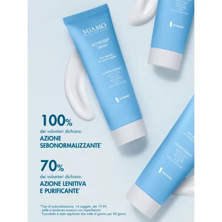 Miamo Protocollo Pelle Acneica Crema Acnever 50 ml + Skin Detox 60 capsule OMAGGIO