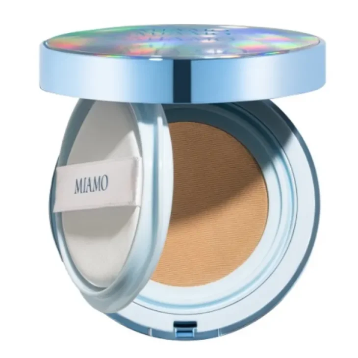 Miamo Second Skin Mesh Fondotinta Cushion con SPF50 Colore Sand 13,5g