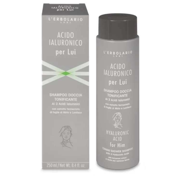 L'Erbolario Acido Ialuronico per Lui Shampoo Doccia 250 ml