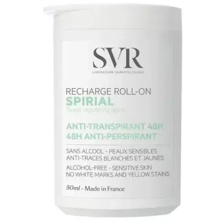 SVR Spirial Deodorante Anti-traspirante 48H Contro Sudorazione Normale ed Eccessiva Ricarica 50 ml