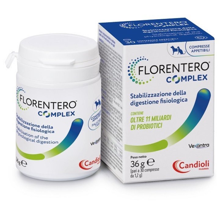 Florentero Complesso Probiotici Digestione Cani Gatti 30 Compresse