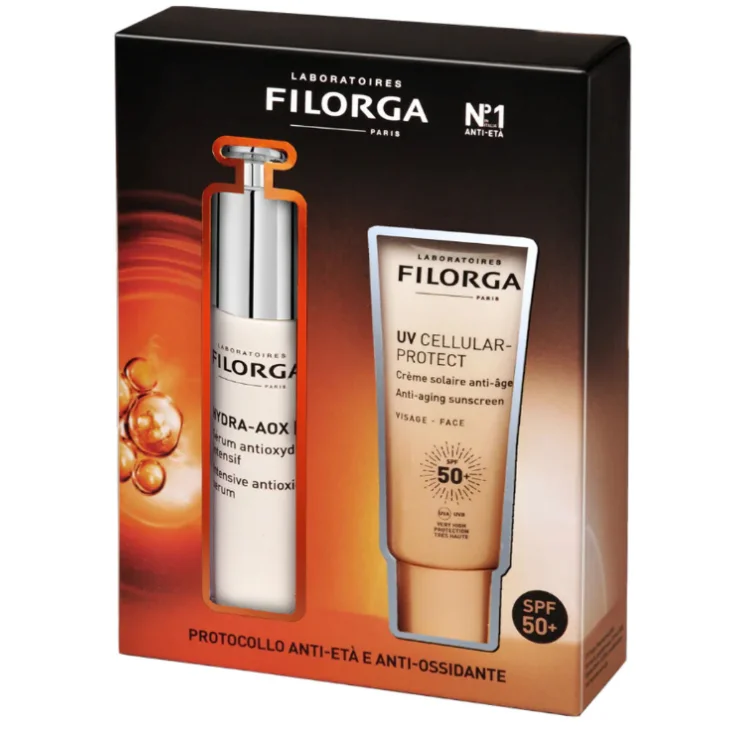 Filorga Coffret Protocollo Anti età e Anti Ossidante Hydra AOX Serum 30 ml + UV Cellular Protection SPF50+ 40 ml