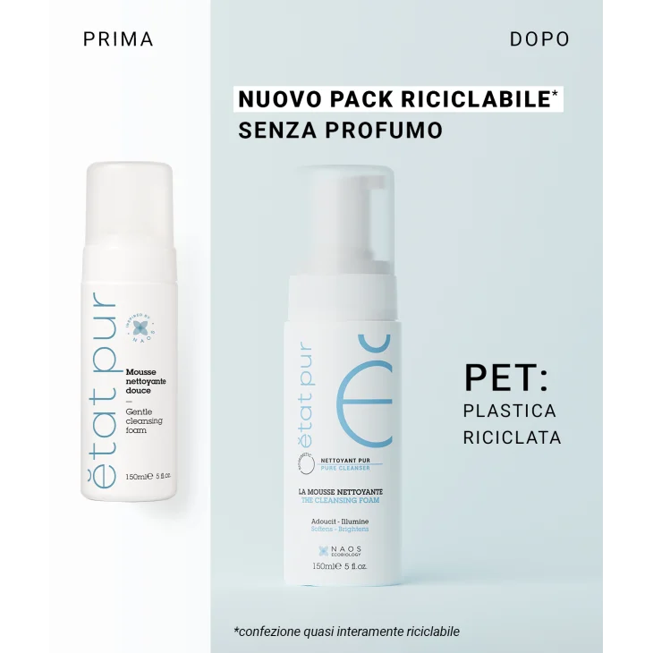 Etat Pur The Cleansing Foam Mousse Detergente Delicata 150 ml