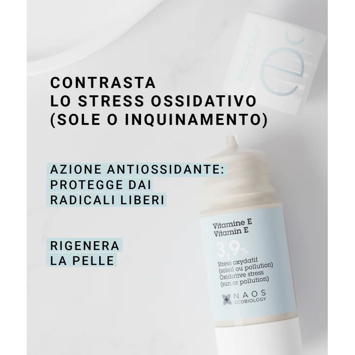 Etat Pur Vitamina E 3.9% Attivo Puro Antiossidante Pelle Secca 15 ml