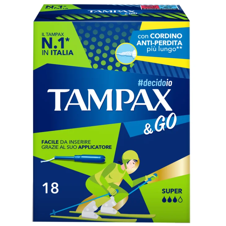 Tampax & Go Assorbenti Super 18 pezzi